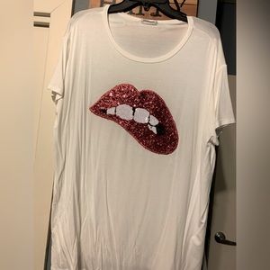 Chic Soul White Lips Tshirt